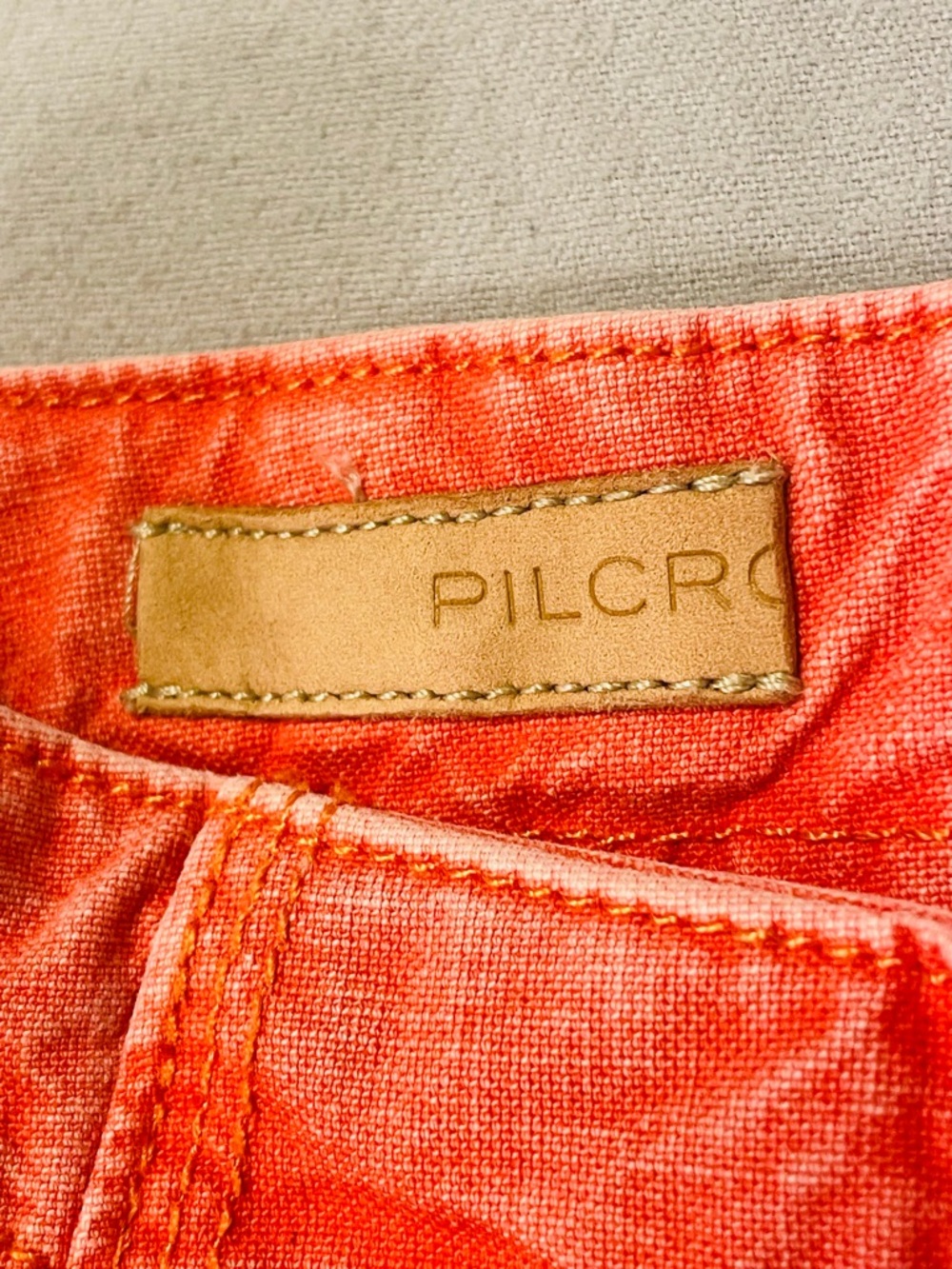 PILCRO by ANTHROPOLOGIE Sailor Wide Leg Pants in Coral - Picture 6 of 9